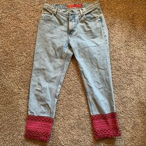Vintage embellished guess jeans